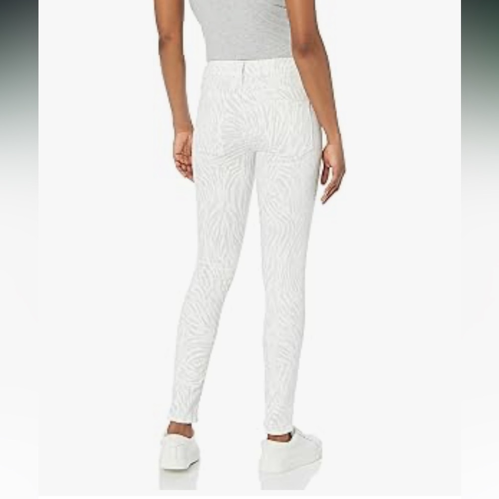 Hudson Jeans Women's White Zebra Skinny Jeans - Picture 2 of 2